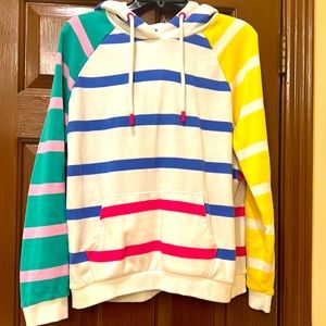 Joules striped hoodie sz 8